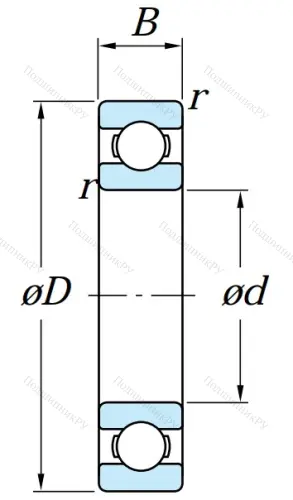 Однорядный шариковый подшипник 6320 C 3 от производителя  KOYO