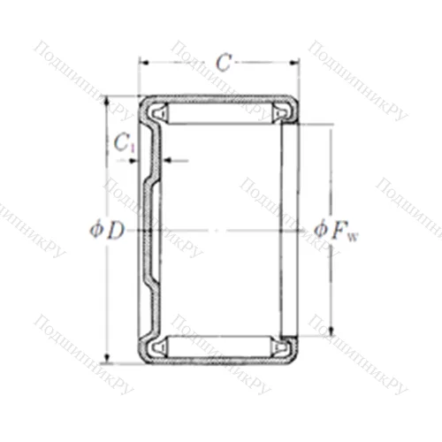 Подшипник игольчатый радиальный M-24161