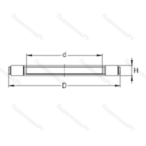 Подшипник роликовый упорный K 81126-MB