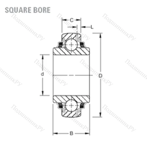 Подшипник шариковый радиальный GW 208PPB 5