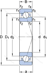 Подшипник 7020 ACE/HCP 4A