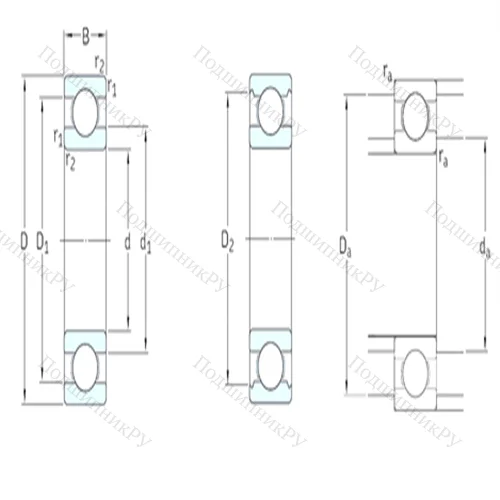 Подшипник шариковый радиальный 618/1180MA