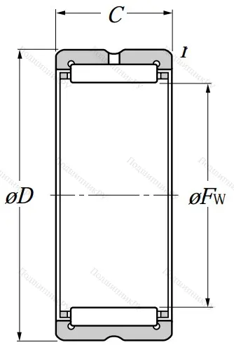 Игольчатый подшипник NK 14/20 R