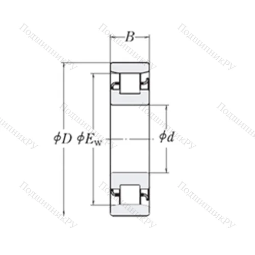 Подшипник роликовый радиальный LRJ 1.7/8