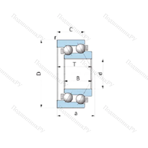 Подшипник шариковый радиально-упорный F-234977.06