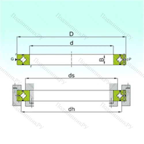 Подшипник роликовый опорно-поворотный CRBH 10020 A