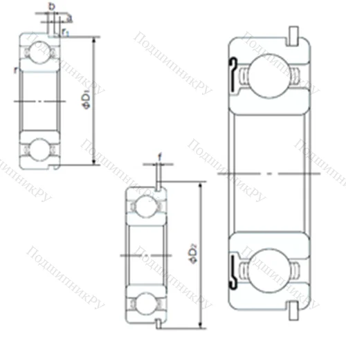 Подшипник шариковый радиальный