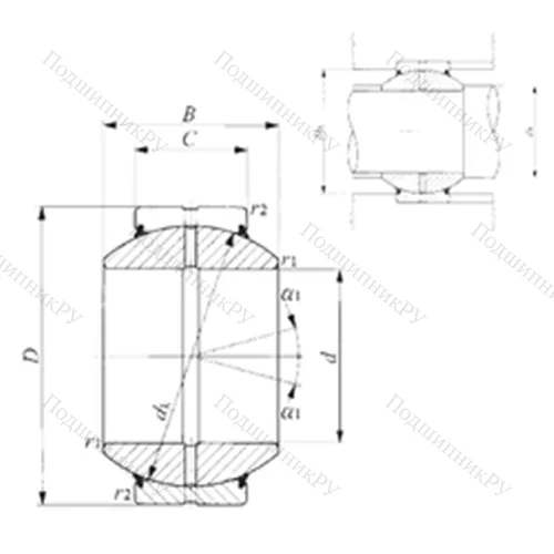 Подшипник скольжения сферический