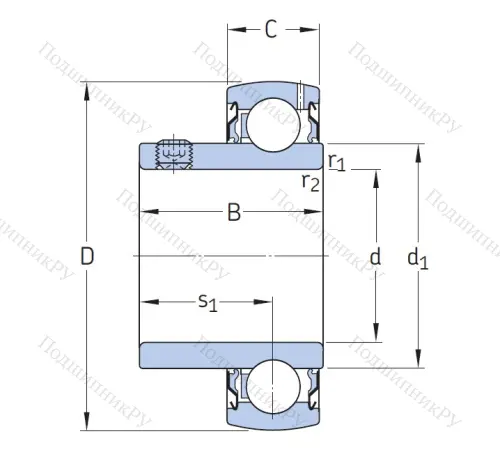 Корпусный подшипник YAT 210 в Астрахани