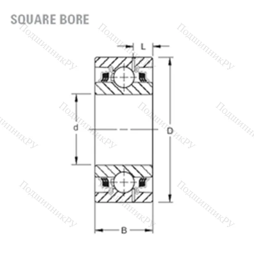 Подшипник шариковый радиальный GW 208PPB 17