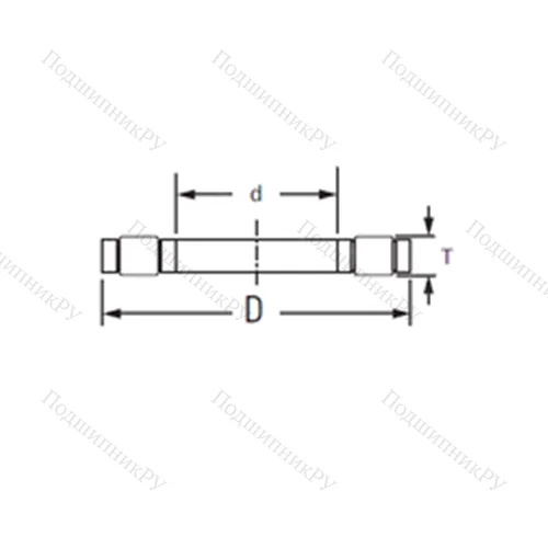 Подшипник роликовый упорный K.81207LPB