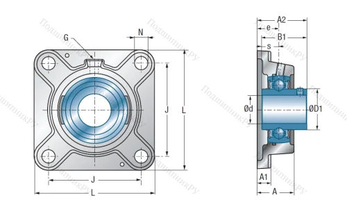 Подшипниковый узел UCFE 207