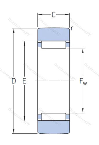 Подшипник RSTO 5 TN от производителя  SKF