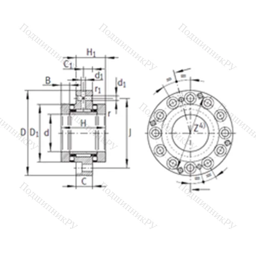 Подшипник комбинированный ZARF 45105-TV