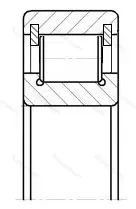 Подшипник  102307 (NCL 307) размер 35x80x21