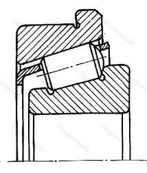 Подшипник  67315 (30315R) размер 75x160x40
