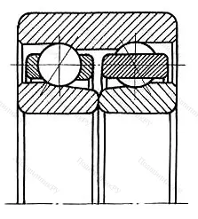 Подшипник  3086313 (3313D) размер 65x140x58,7