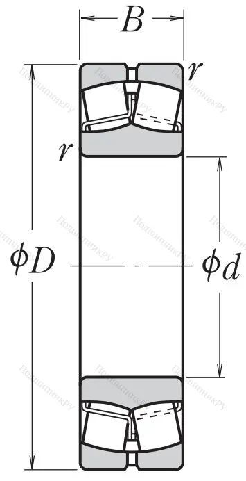 Сферический роликовый подшипник 22315 EAE 4