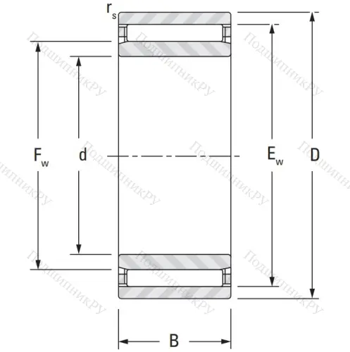 Игольчатый подшипник NAO 10x22x20 от производителя  KOYO