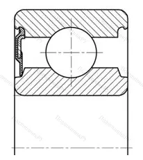 Модификация подшипника 6-20803АК3 размер 14x47x15,5