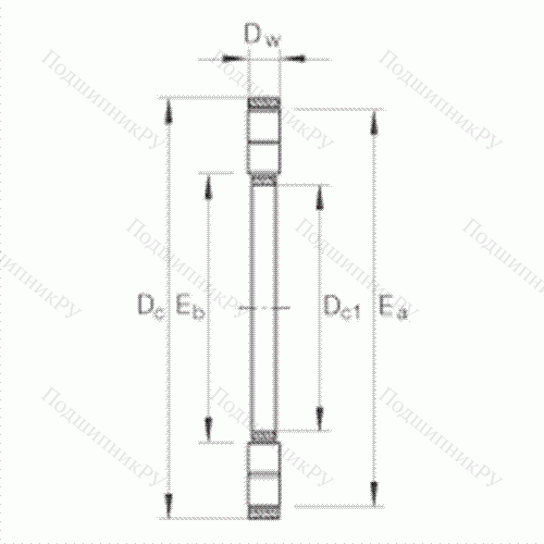 Подшипник роликовый упорный K 89414-TV