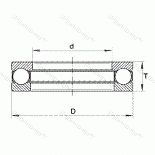 Подшипник шариковый упорный 10Y 25