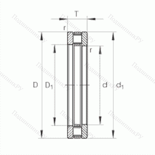 Подшипник роликовый упорный 81217-TV