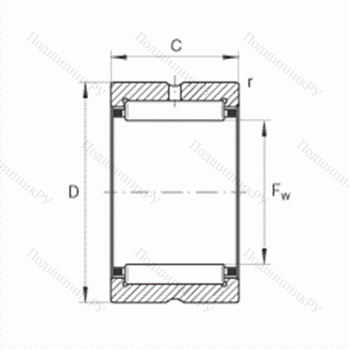 Подшипник роликовый игольчатый NK 30/20-TV