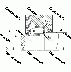 Подшипник NJ 2317-E-TVP 2